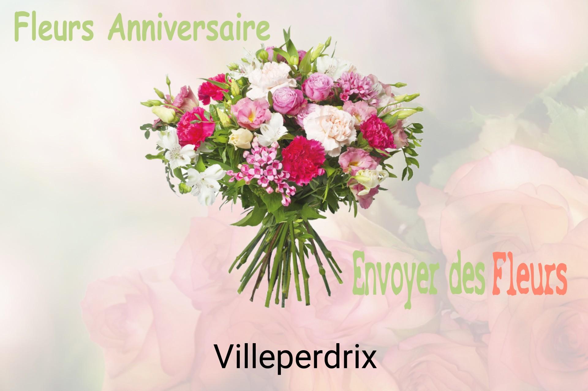 Bouquet de fleurs d’anniversaire livré à Villeperdrix